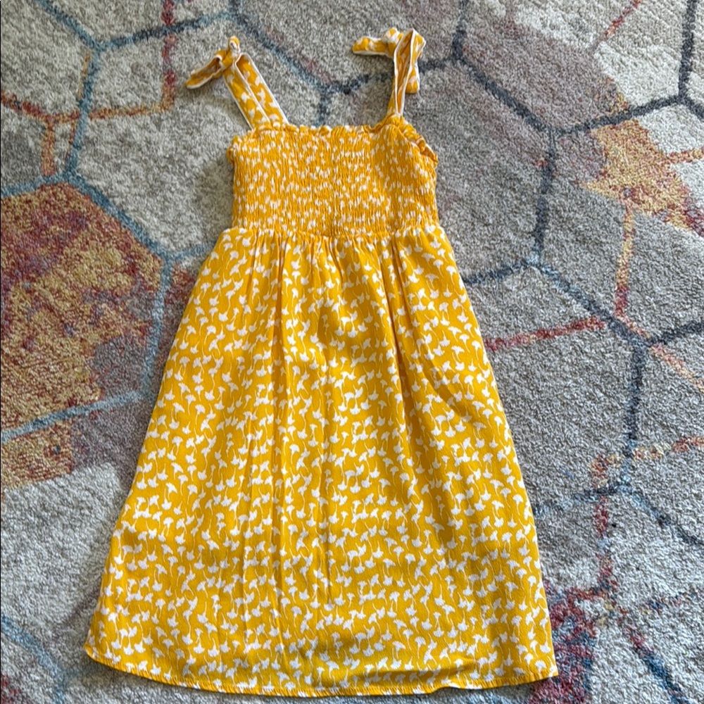 Diane Von Furstenberg Yellow and White Floral Sundress for Kids
